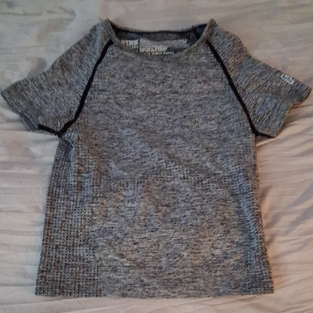 Gray Short Sleeve Athletic Shirt